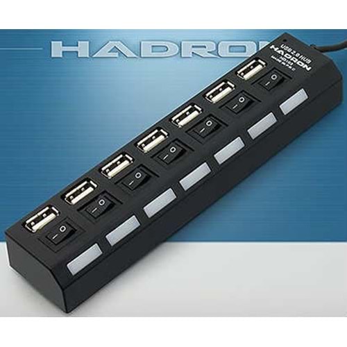 HADRON 7 PORT ANAHTARLI USB HUB