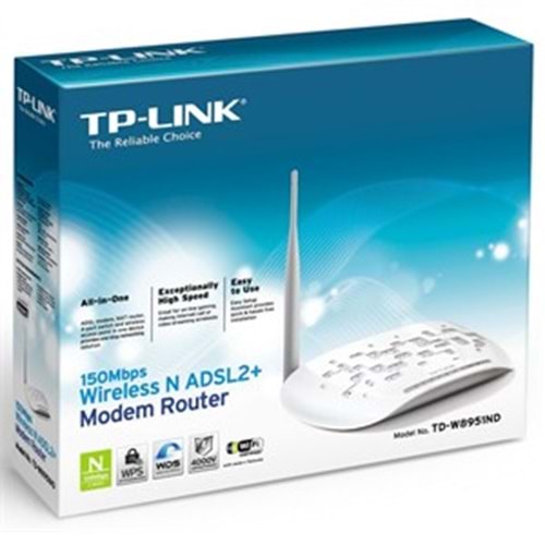TP-LINK TD-8951ND 150MBPS 4 PORT WIRELESS MODEM