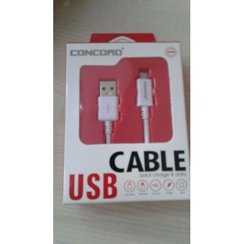 CONCORD C-734 USB TO MICRO USB KABLO QUICK SARJ