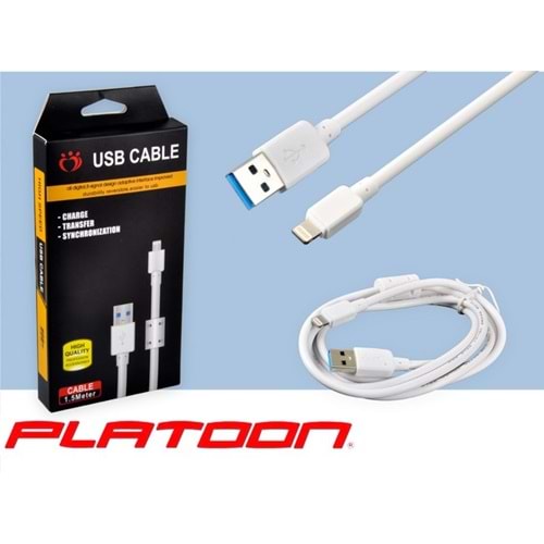 PLATOON PL-8665 I PHONE 5S/C/6G EXTRA KALİTE SARJ/DATA KABLO