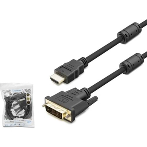 HADRON HDX7752 KABLO DVI TO HDMI 24+1 1.8MT PVC