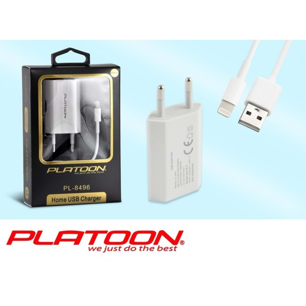 PLATOON PL-8496 İ PHONE 5/6 SARJ KABLO 5V1A SARJ