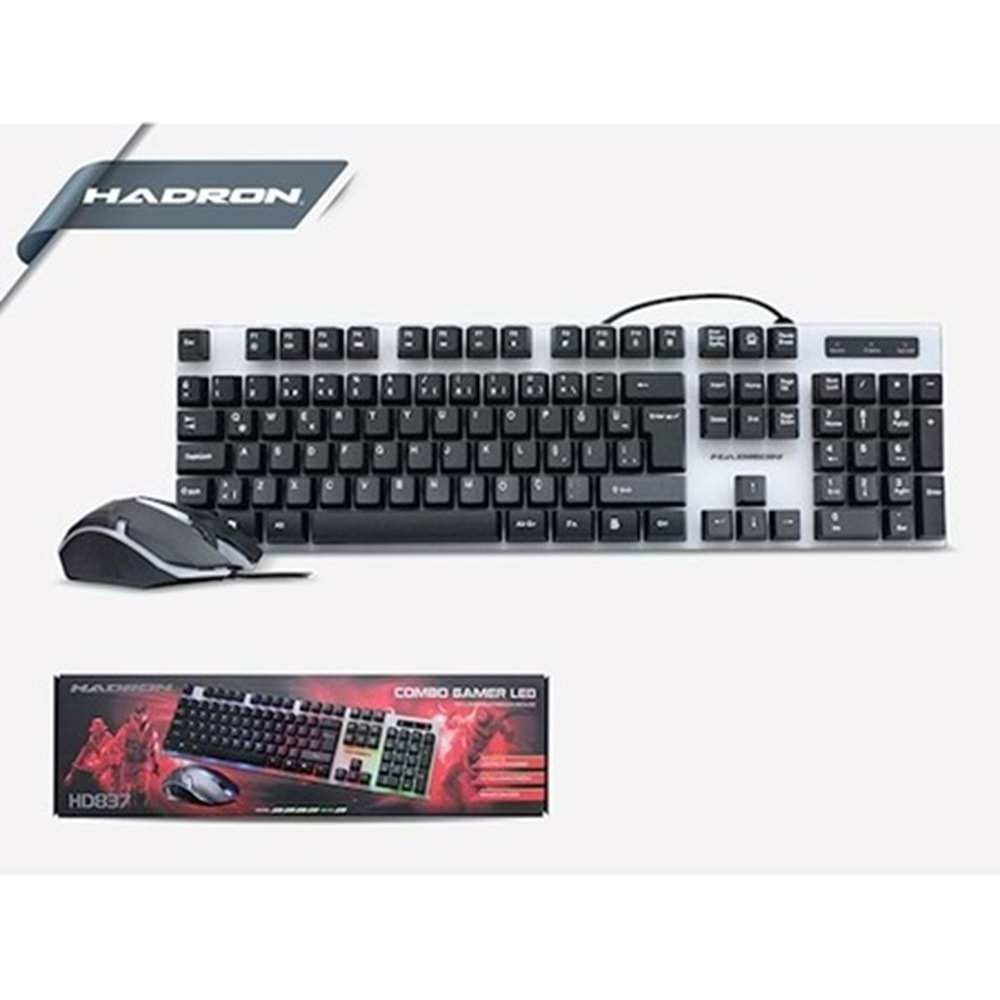 HADRON HD837/20 LEDLİ OYUN KLAVYE MOUSE SET