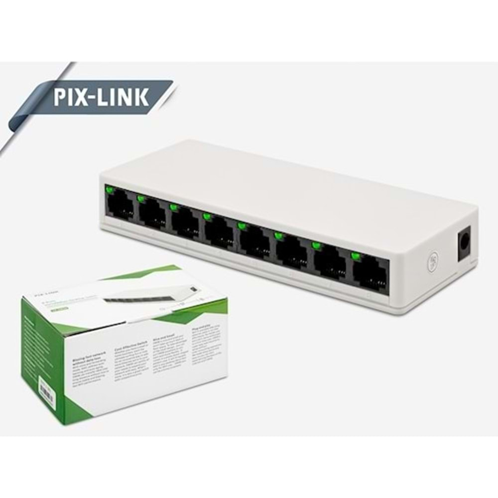 PIX-LINK LV-SW08 SWITCH ETHERNET 8 PORT 10/100MBPS