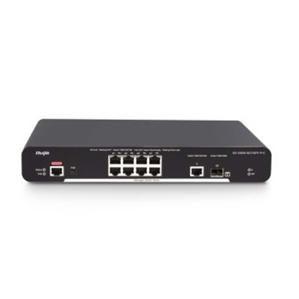 RUIJIE RU-XS-S1920-9GT1SFP-P-E 10/100/1000BASE-T - 1 x 1000M SFP 8 PORT GİGABİT SWITCH