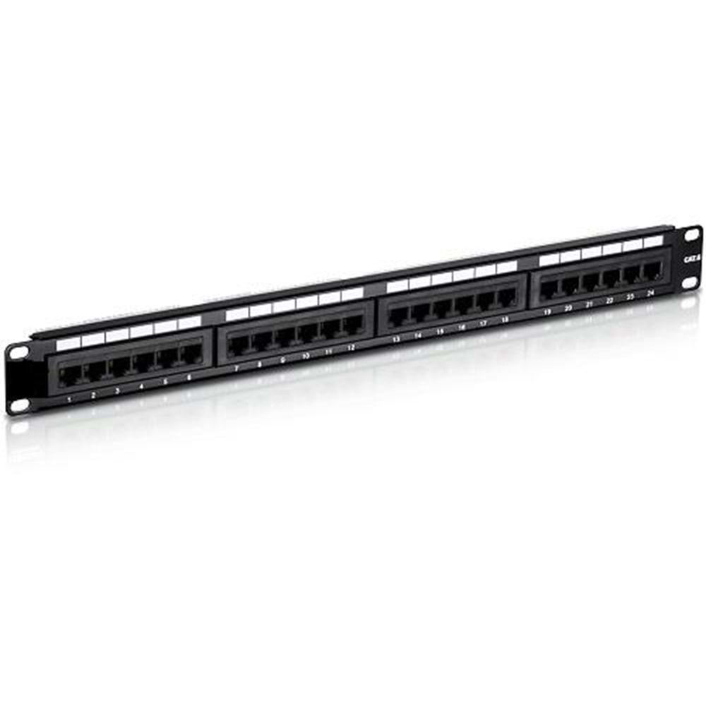 ODS 10C-SB1U24PCAT6U-RL1A 24 PORT CAT6 UTP DOLU PATCH PANEL