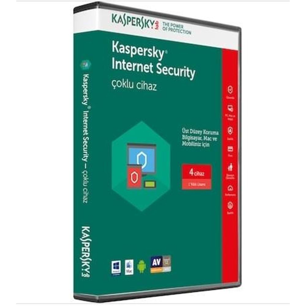 KASPERSKY KİS4-2019 İNTERNET SECURTY 4 KULLANICI 1 YIL KUTU