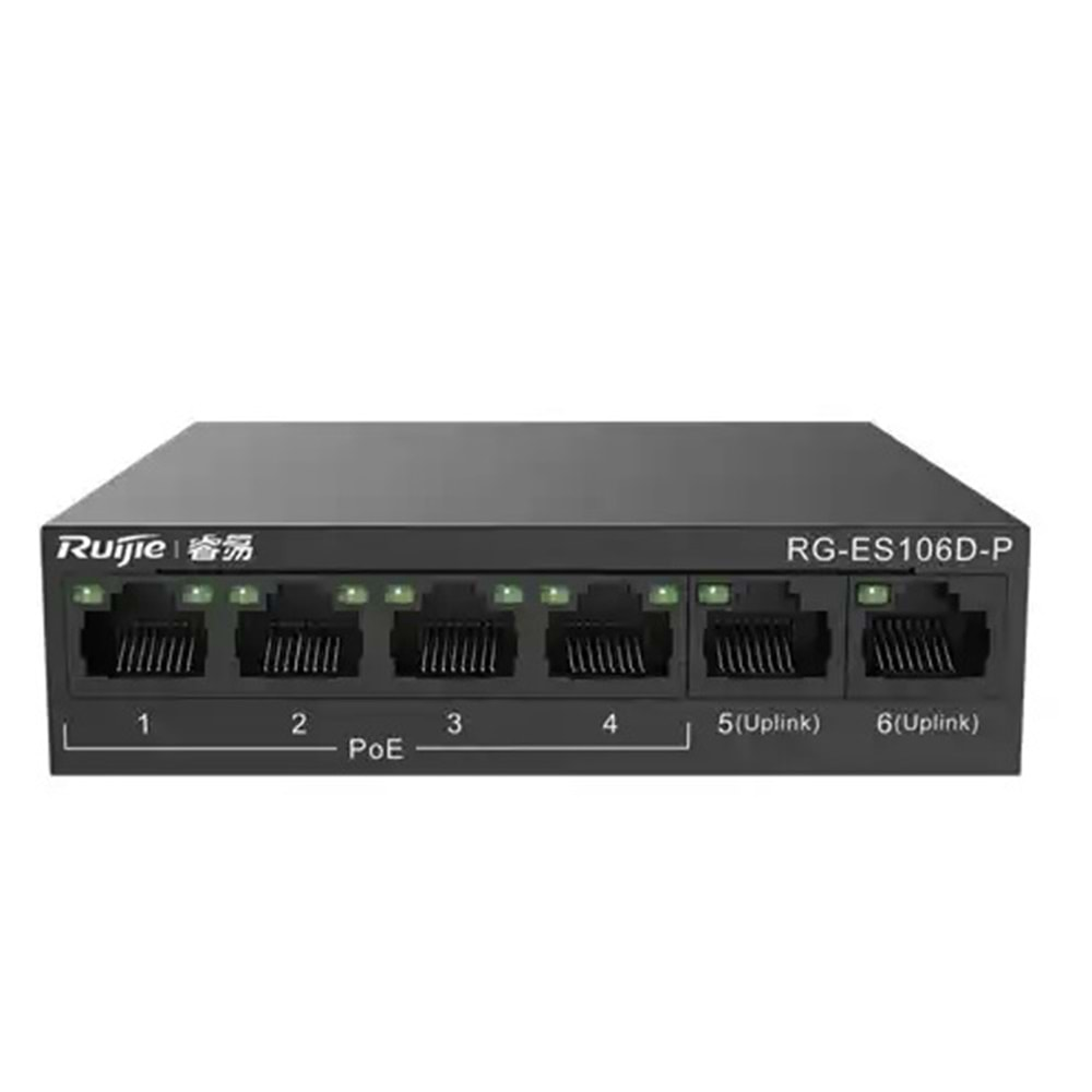 RUIJIE RG-ES106D-P 4-PORT 10/100MBPS+2 SWITCH