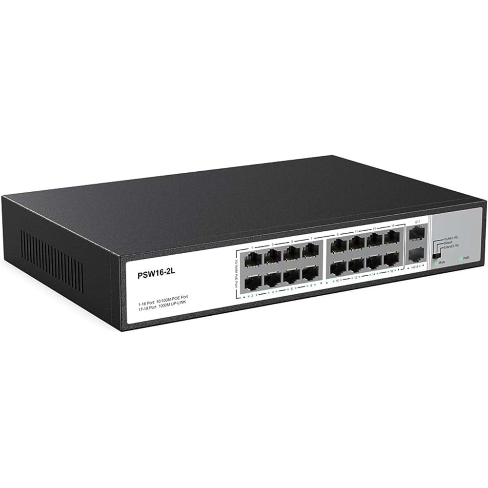 HADRON HD16 SWITCH POE 16 PORT