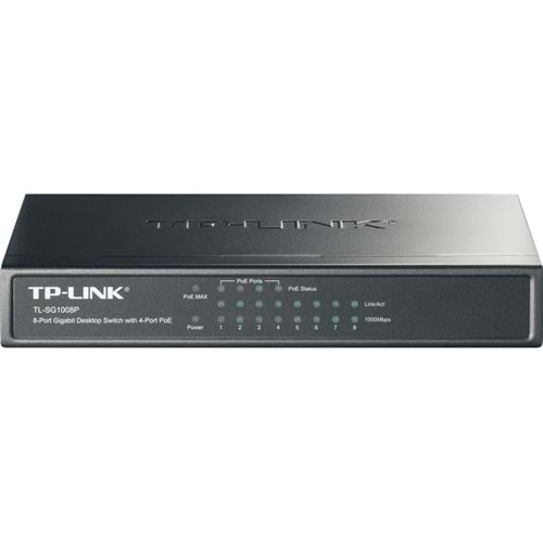 TP-LINK TL-SG1008P 8 PORT GIGABIT MASAÜSTÜ POE SWİTCH